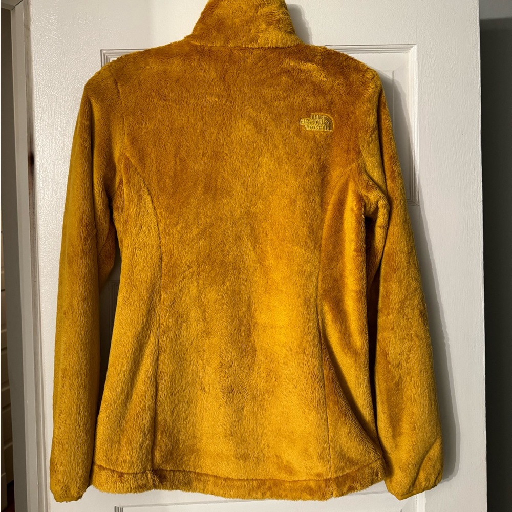 North face full zip up plush jacket